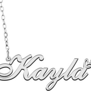 Custom Pendant Name Necklace Customized Personalized 18K Gold with Heart Necklac